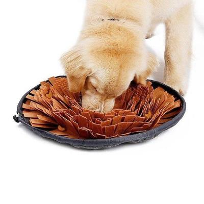 China Viable Dogs Nose Mat Pet Leak Food Anti Clogging Work Toy Pet Slowing Feeding Mat Cat Dog Training Blanket Nose for sale