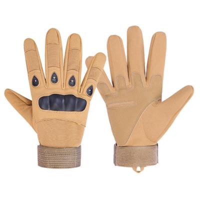 China Puncture Resistant Outdoor Tactical Gloves Motorcycle Finger Men Gloves Full Shockproof Breathable Gloves for sale