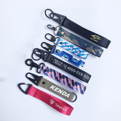 China Wholesale Promotional Custom Embroidery Nylon Metal Motorcycle Car Promotion Gift Key Chain Key Chain Custom for sale