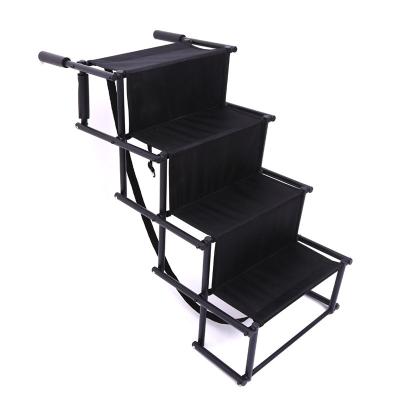 China Wholesale Collapsible Folding Dog Stairs Portable Travel Dog Stairs For Car for sale