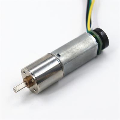 China Totally Enclosed 16mm DC Planetary Gear Motor With Encoder 12v 24v 60rpm DC Gear Motor 4rpm for sale