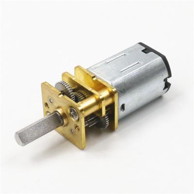 China GM12-N20 12mm Totally Enclosed DC 1.5v-24 Volt Micro Gear Motor With 3mm D-axis 80rpm Lock Smart Gear Motor for sale