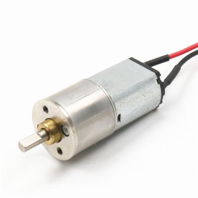 China Low RPM Speed ​​Motor Totally Enclosed DC 6v 12v 24v Apply To Armarium GM16-030-EN GM16-050-EN 0.28kgcm On Load 16mm Speed ​​127rpm Motor With Encoder for sale