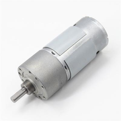 China Totally Enclosed 120:1 37mm Metal Gear Motor 37mm High Power 24V 46 RPM With 11 CPR Encoder 37MM Speed ​​Motor Datasheet And Specification for sale