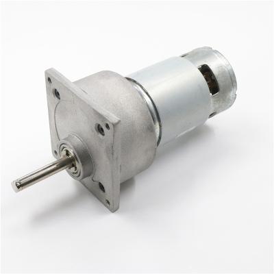 China Totally Enclosed 92:1 60mm DC Metal Gear Motor Datasheet , DC12V/24V 35W DC Motor Speed ​​Adjustable Metal Gear Micro CW/CCW (12V 5rpm) for sale