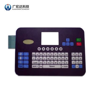 China Keyboard Pet Tactile Membrane Switch Circuit Printing Overlay Graphic ROHS Compliance for sale