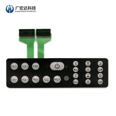 China Embossing Waterproof Keyboard Membrane Switch Solid Material With ROHS Compliance for sale