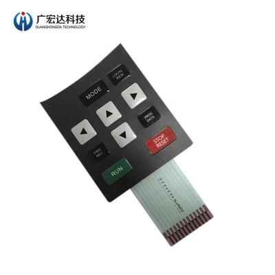 China Pet Metal Dome Membrane Switch Control Keyboard SUS301 0.14~0.5mm Total Height for sale