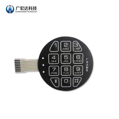 China Keyboard Membrane Push Button Switch , Membrane Panel Switch ROHS Compliance for sale