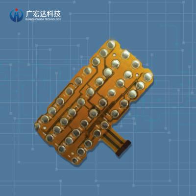 China FPC Double Layer Flexible Board 0.1mm Tolerance Customized  With Metal Dome for sale