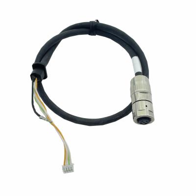 China Metal Plastic Power Cable Assembly Waterproof Circular M12 Connector Wire Harness 040 for sale