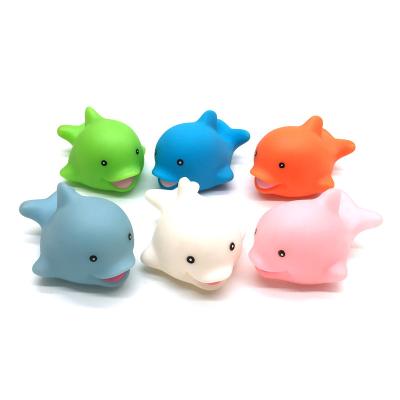 China China Wholesale New Vinyl Toy China Wholesale New Vinyl Sound Wetting Rubber Toy Baby Bath Water Squeezes Sea Animal Dolphin Whale Dolphin Shark for sale