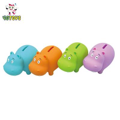 China New Design Money Saving Money Bank Hippo Savings Bank Coin Bank Money Box Plastic Money Box For Kids for sale