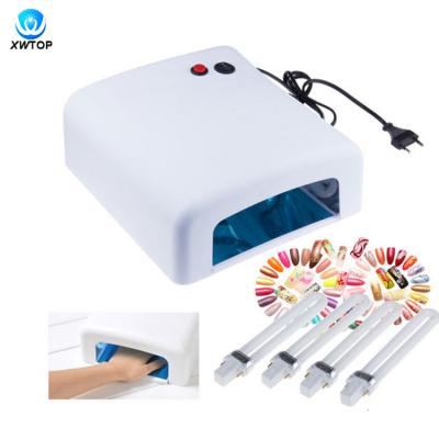 China New Plastic UV Gel Nail Curing Lamp Light Dual UV Dryer Nail Lamp 36w for sale