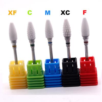 China Professional Ceramic Ball Form Ceramic Nail Art Nail Drill Bit Callus Removal Manicure Nail Drill Bit Machine for sale