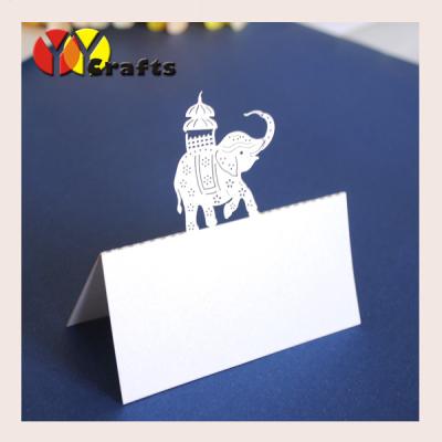 China Elephant Party Table Place Cards for wedding , wedding seating cards for sale