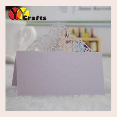 China Laser cut Wedding Table Place Cards wholesale new arrival customizable for sale