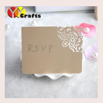 China Birthday Thank You Cards Laser cut paper , Thank You greeting cards for sale