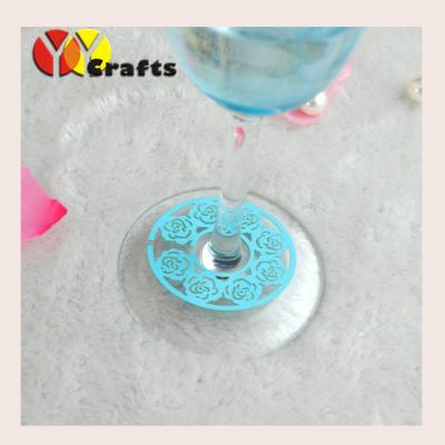 China Rose Shape Wine Claims Engagement Wine Glass Decoration Various Colors for sale