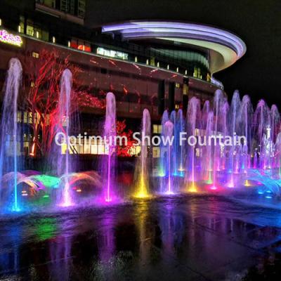 China Modern Outdoor Decor Water Fountains Floor Dry Deck Fountain Construction For Kids Play for sale