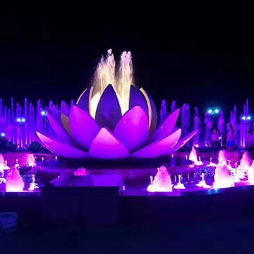 China China Water Fountain Supplier Modern Hot Color Changing Dry LED Water Fountains Project Wholesale for sale