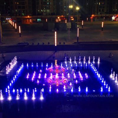 China Modern Contemporary Dance Fountain Equipment Dry Land Free Standing Water Fountain for sale