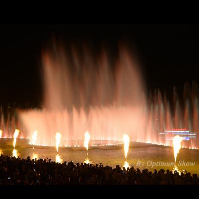 China ChineseTrade Assurranc Modern Outdoor Decorative Musical Fire Fountain with Laser Light in Lake for Sale for sale