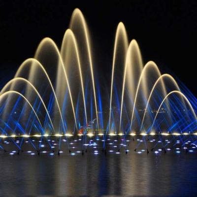 China Modern Chinese Stainless Steel PLC Control Music Fountain Pump Peacock Water Fountains for sale