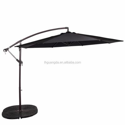 China Outdoor Furniture 10' Outdoor Hanging Offset Umbrella Market Cantilever Umbrella for sale