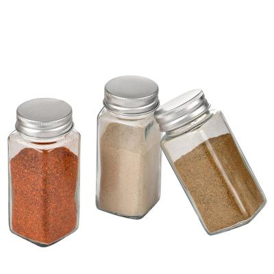 China New Products Sustainable Explosive Barbecue Ingredients Pepper Powder Spice Glass Jar for sale