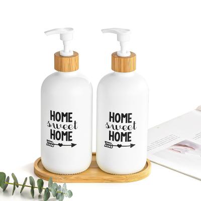 China Disposable Vintage High Borosilicate Glass Soap Dispenser With OEM Own Brand Customer Logo for sale