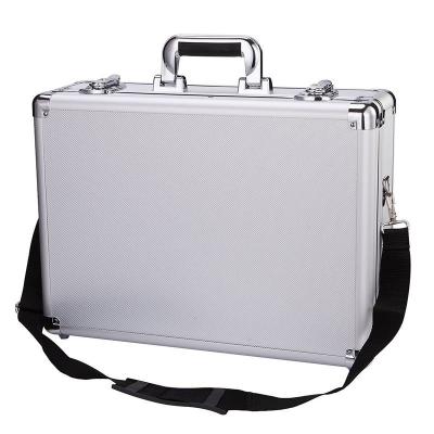 China Durable professional carrying aluminum waterproof tool case with removable dividers accept custmization for sale