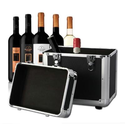 China Durable Carrying Case for Wine Bottle Portable Storage Carrying Box High Quality Aluminum Protect Case 3 Years Warranty for sale