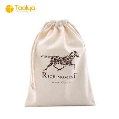 China Wholesale customized cheap gift bag cotton bag eco cotton drawstring bag with printing LOGO for sale