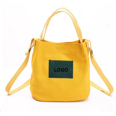 China Wholesale Custom Fashion Handbag Girl Should Bag Trendy Fashion Cotton Canvas Handbags For Girls for sale