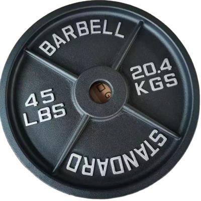 China Commercial Use Gym Equipment Body Building Weightlifting Cast Iron Plates Colors Weight Plates for sale