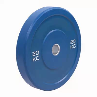 China Weightlifting Durable Economical Color Bodybuilding Fitness Bumper Plate for sale