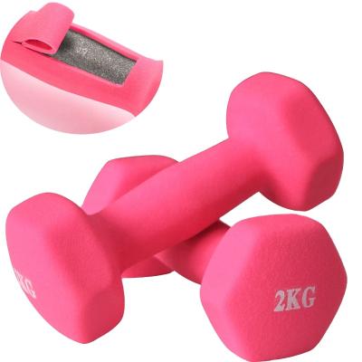 China Universal Custom Logo Gym Equipment Weight Lifting Colored Vinyl Dipping Hex Dumbbell for sale