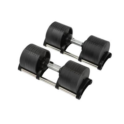 China Commercial Rubber Gym Dumbbell Dumbbell Equipment Gym Use Adjustable Dumbbells 32kg for sale