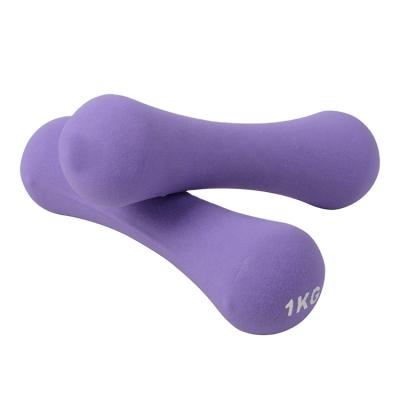 China Colorful Durable Woman Low Price Bone Shape Neoprene Dumbbell Gym Equipment for sale