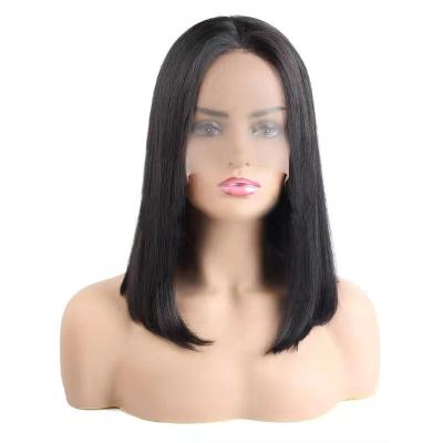 China Transparent Swiss Lace Front Raw Virgin Brazilian Hair Bob Wigs Hd Straight Bob Wig High Grade 13x4 Lace Wig for sale