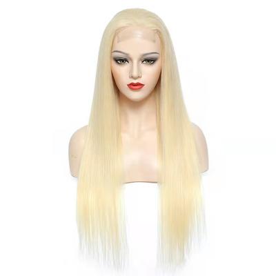 China Virgin Human Hair Baby Hair Straight Human Hair Wigs 4x4 Raw Unprocessed Brazilian Human Hair HD Lace Frontal Wigs for sale