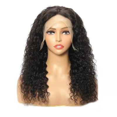 China 13x4 Water Wave Human Hair Lace Wigs Natural Raw Virgin Human Hair Lace Hd Lace Frontal Wigs for sale