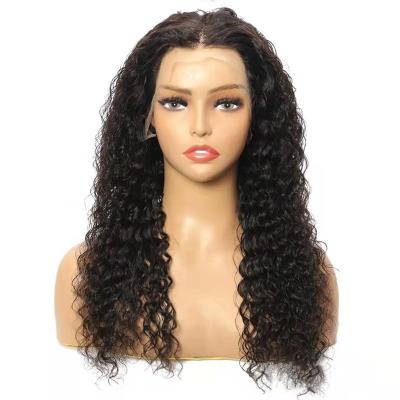 China 13x4 Wave Design 13x4 Wave Lace Wig Virgin Hair Unique Deep Transparent Raw Human Hair Lace Frontal Wigs for sale