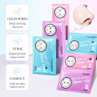 China BIOAQUA Anti-Wrinkle Remove Blackhead 3 Steps Set For Skin Care With Acne Treatment Oil Control Supply Set for sale