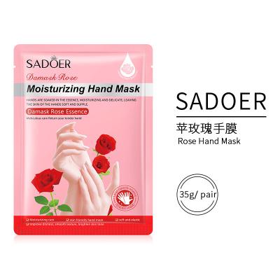 China Remove Thick Horny Layers Rose Foot Mask Peeling Legs Feet Mask Scrub Exfoliate Socks For Pedicure Anti Crack Heel Remove Skin Foot Patch for sale