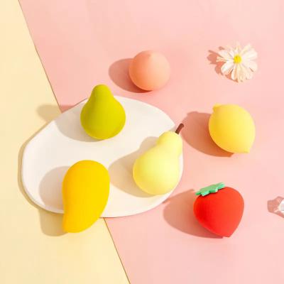 China Wholesale Fruit Beauty Facial Sponge Makeup Sponge Set Soft Latex Free Cosmetic Sponges Beauty Face Blender For Make Up for sale