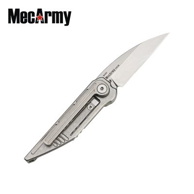 China TC4 Handle MecArmy EK36 Titanium Spear Shaped EDC Mini Folding Titanium Knife for sale