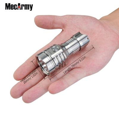 China MeacArmy PT16-Ti 1200 Ti 18350 Torch Camping Titanium or USB EDC Rechargeable Flashlight 16340 Lumens for sale