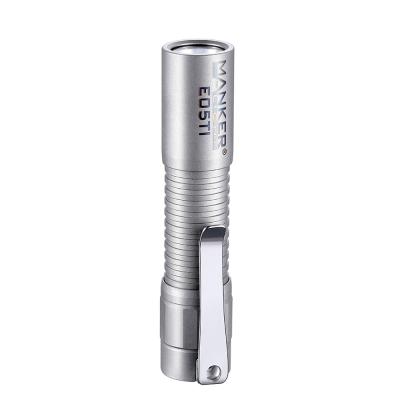 China Emergency Manker E05 Ti 250meter 400lumens Titanium Ultra-jet LED Flashlight Use AA or 14500battery EDC Torch for sale